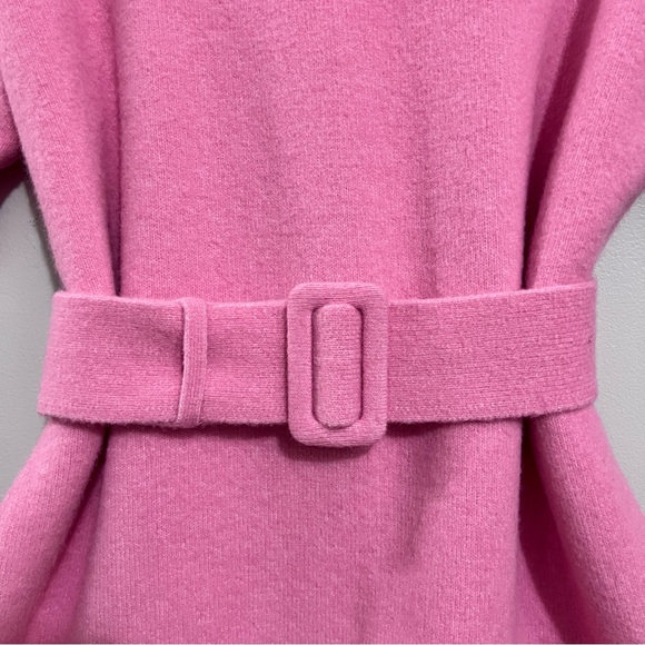 NWT Los Angeles Atelier & Other Stories Barbie Pink Knit Sweater Belted Dress - Picture 6 of 16